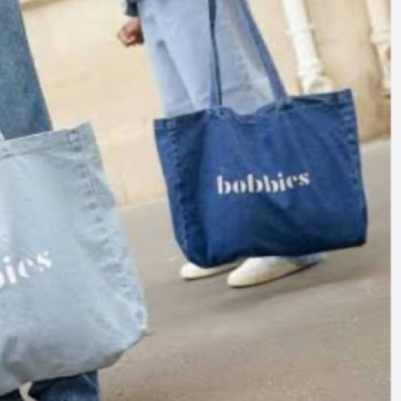 Bobbies Blue Denim Tote Bag - Large One Size - Picture 2 of 4